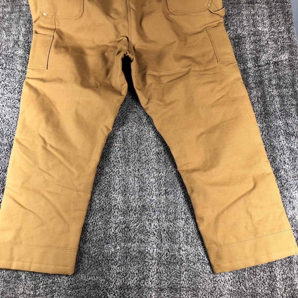 Carhartt‎ Overalls Mens 3XL Tall Brown Canvas Insulated Bib Workwear OR4393-M - Picture 10 of 15